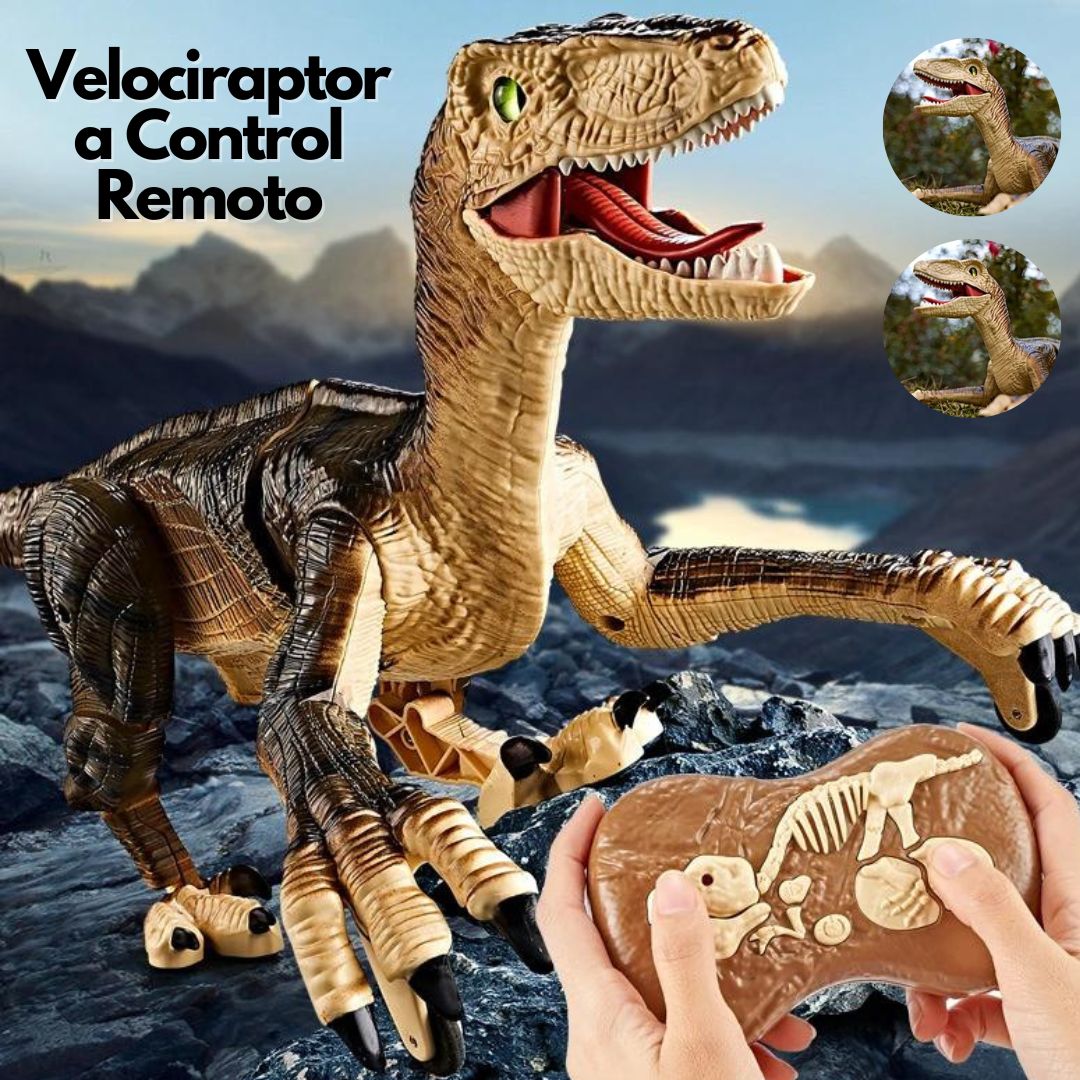 Velociraptor a Control Remoto - Juguete Realista